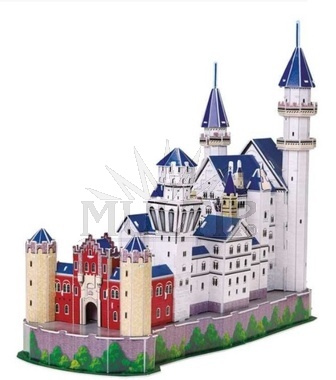 Třívrstvé pěnové 3D puzzle Zámek Neuschwanstein