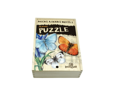 Sada puzzle Noční a denní motýli