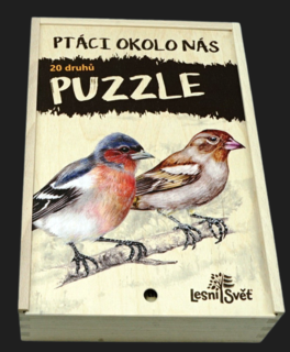 Sada puzzle ptáci okolo nás