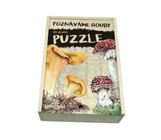 Sada puzzle houby