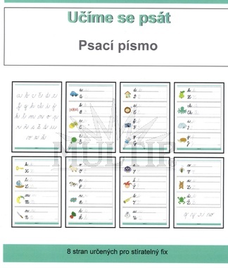 Stíratelný sešit - učíme se psát psací písmo