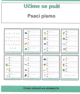 Stíratelný sešit - učíme se psát psací písmo