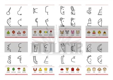 Stíratelný sešit - Dokreslovačky - půlka obrázků