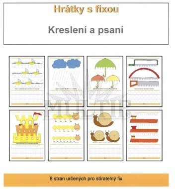 Stíratelný sešit - hrátky s fixou - kreslení a psaní