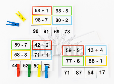 Sčítání a odčítání s kolíčky 2