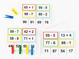 Sčítání a odčítání s kolíčky 2