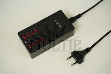 Rychlonabíječka USB s 8 porty USB