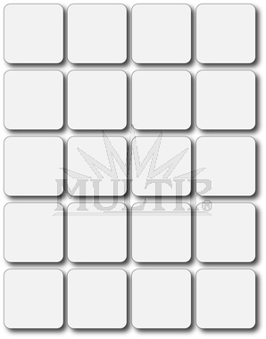 Sada 20 ks prázdných popisovatelných magnetek