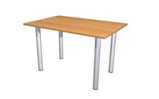 Konferenční stolek s kovovými nohami