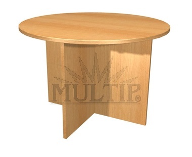 Konferenční stolek celodřevěný kulatý