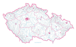 Slepá mapa ČR - Střední Evropa, sada I