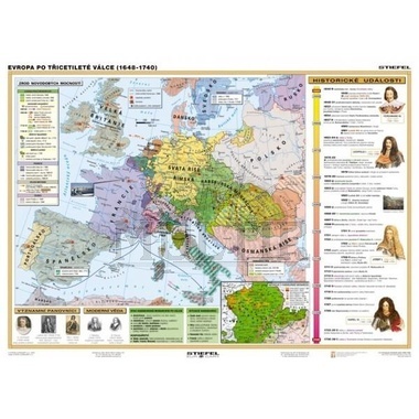 Dějiny Evropy 1648 – 1740, 160x120 cm