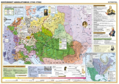 Dějiny Evropy 1740–1792,  160x120 cm