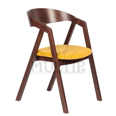 Křesílko GURU tm. hnědá látka