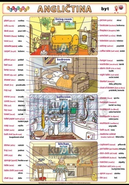 Obrázková angličtina - byt XL (100x70 cm)